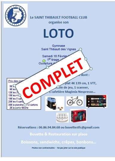Affiche loto complet